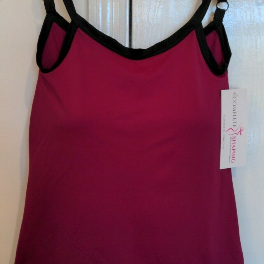 Mastectomy Swim Tankini Top with Integrated Prosthetics, Small w B Cup, NWT, Win